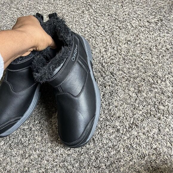 Orthofeet Women Orthopedic Leather Siena Ankle Boots Size 11.5 D Wide Black New - Picture 7 of 9